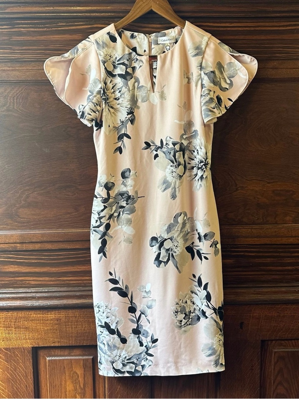 NWT Calvin Klein Floral Midi Dress Size 4